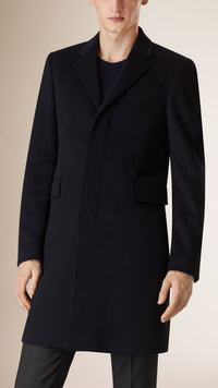NAVY Pardessus en laine et cachemire