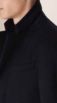 NAVY Pardessus en laine et cachemire