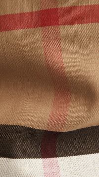 BLACK Sac hobo medium à motif Canvas check