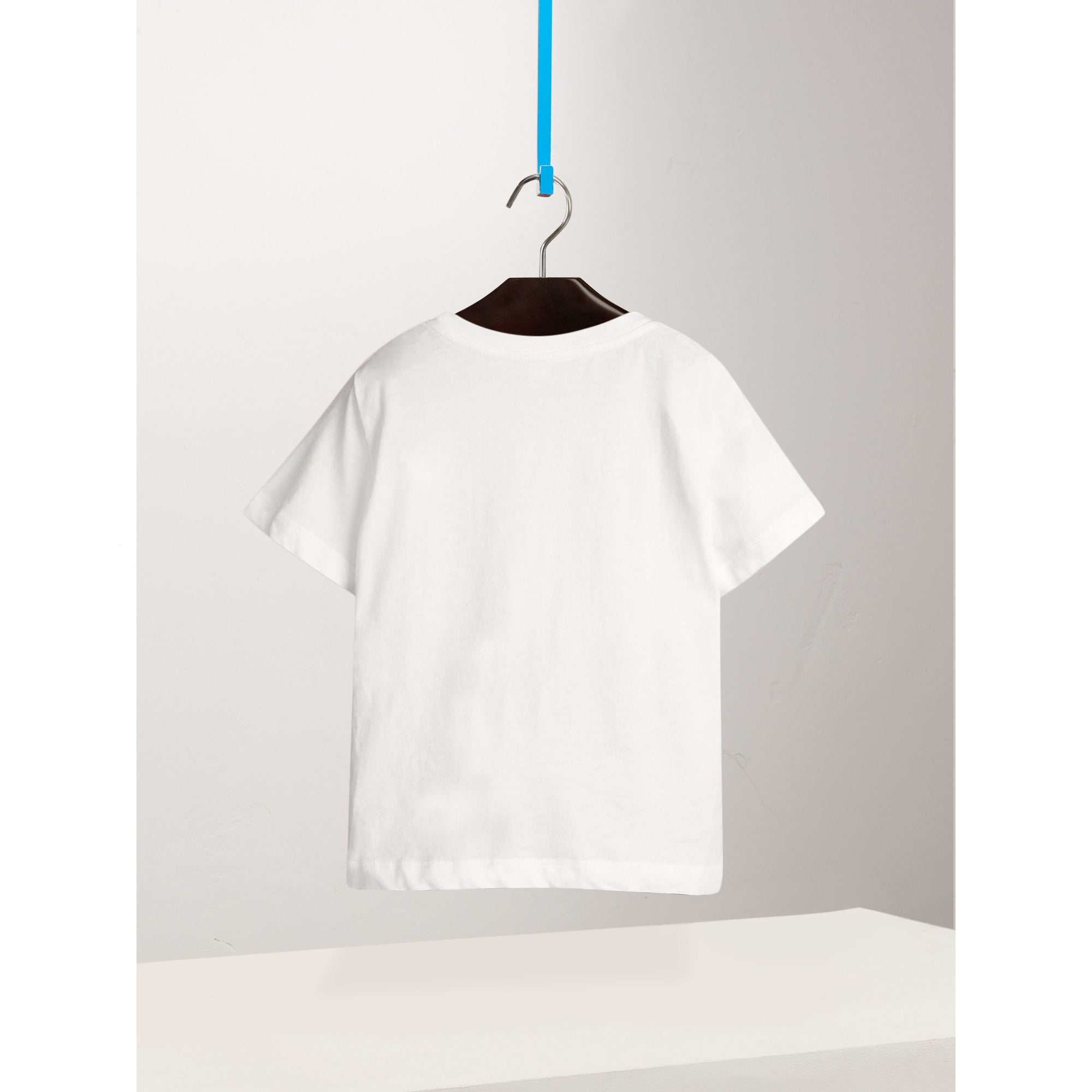 WHITE T-shirt en coton avec poche à motif check