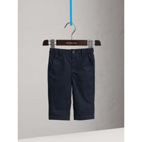 INK Pantalon chino avec revers en check