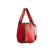 Petit sac The Alchester en cuir sartorial - Rouge Militaire