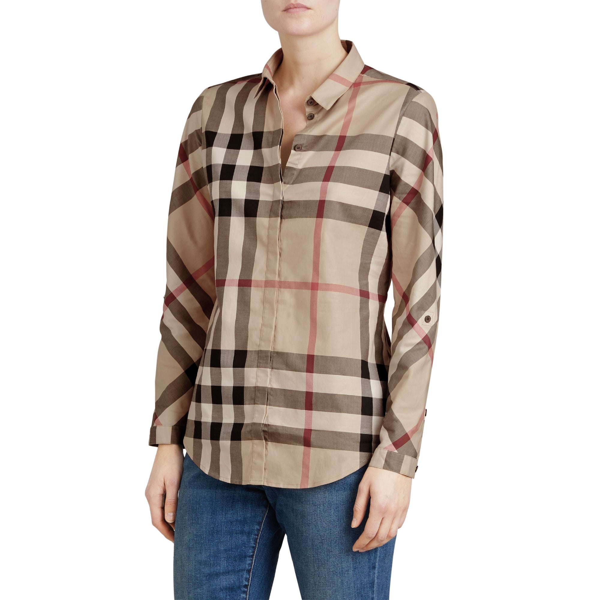 NEW CLASSIC CHECK Chemise en check coton extensible