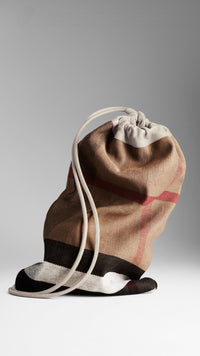 ECRU The Little Duffle en toile check