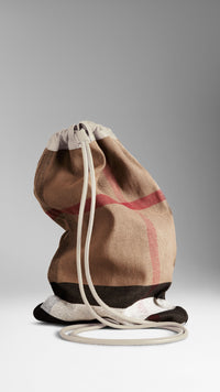 ECRU The Little Duffle en toile check