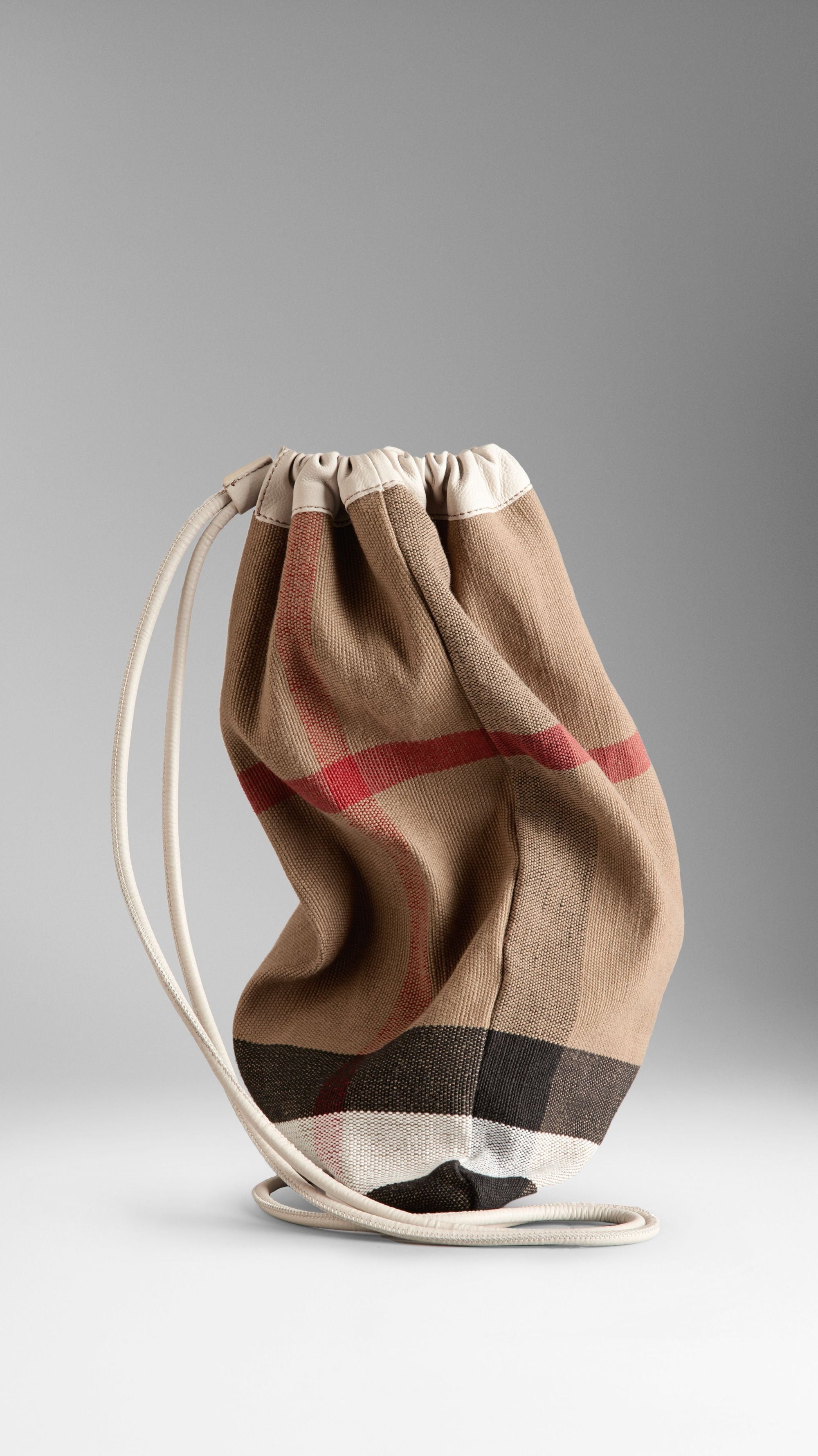 ECRU The Little Duffle en toile check