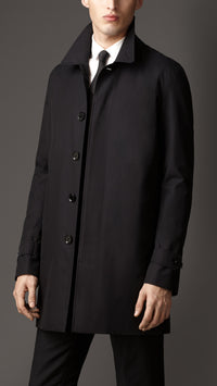 NAVY Paletot en gabardine de coton