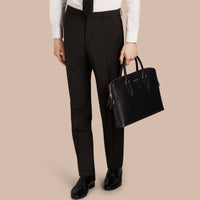 BLACK Pantalon de coupe slim en laine mohair