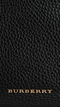 BLACK Petit clutch en cuir grainé
