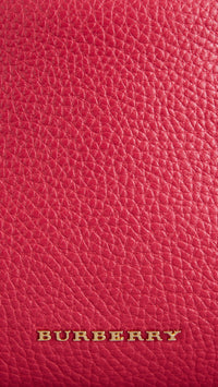 PINK AZALEA Petit clutch en cuir grainé