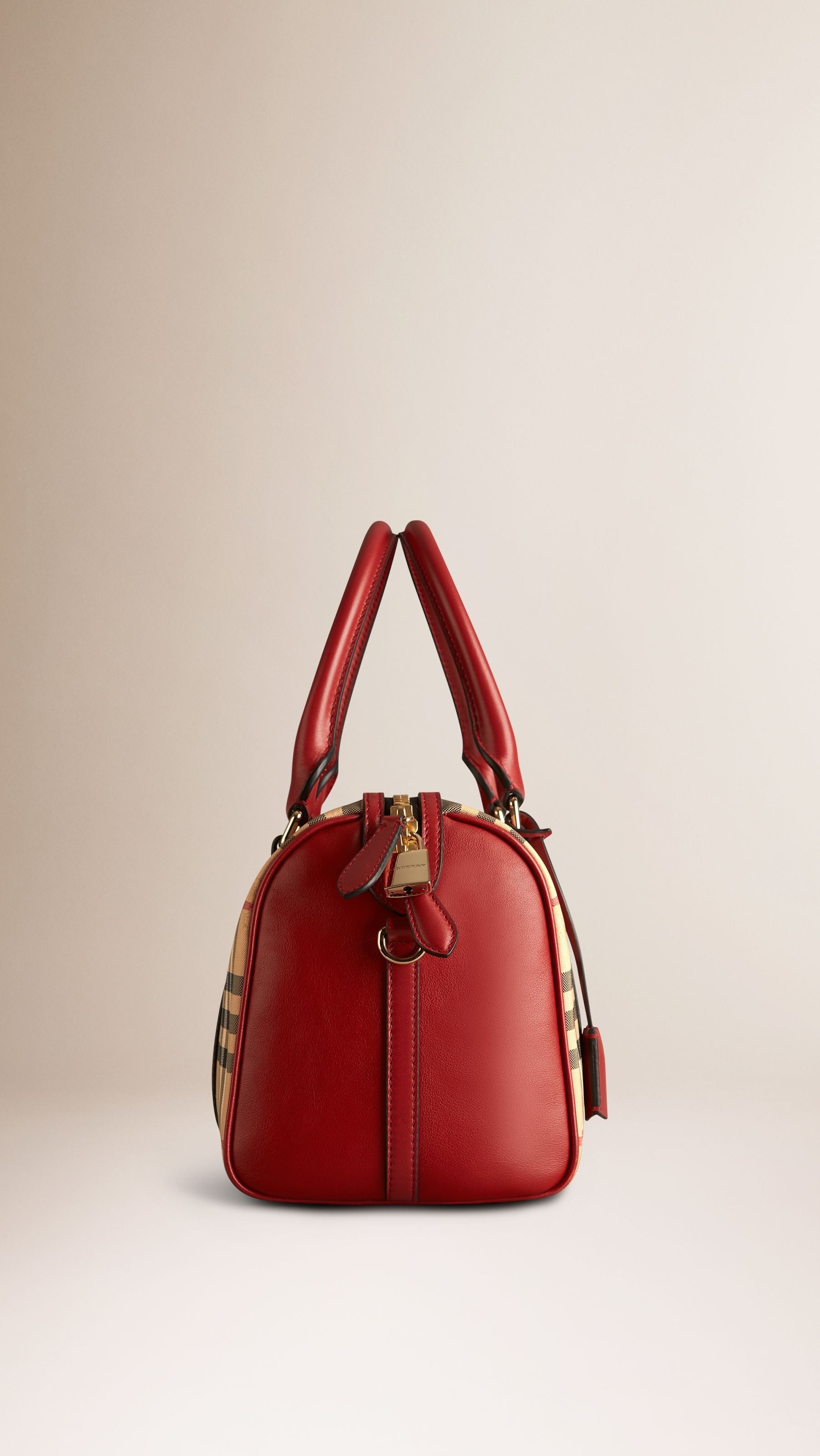 HONEY/PARADE RED Sac The Alchester medium à motif Horseferry check