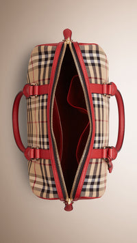 HONEY/PARADE RED Sac The Alchester medium à motif Horseferry check