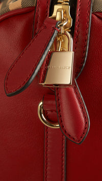 HONEY/PARADE RED Sac The Alchester medium à motif Horseferry check