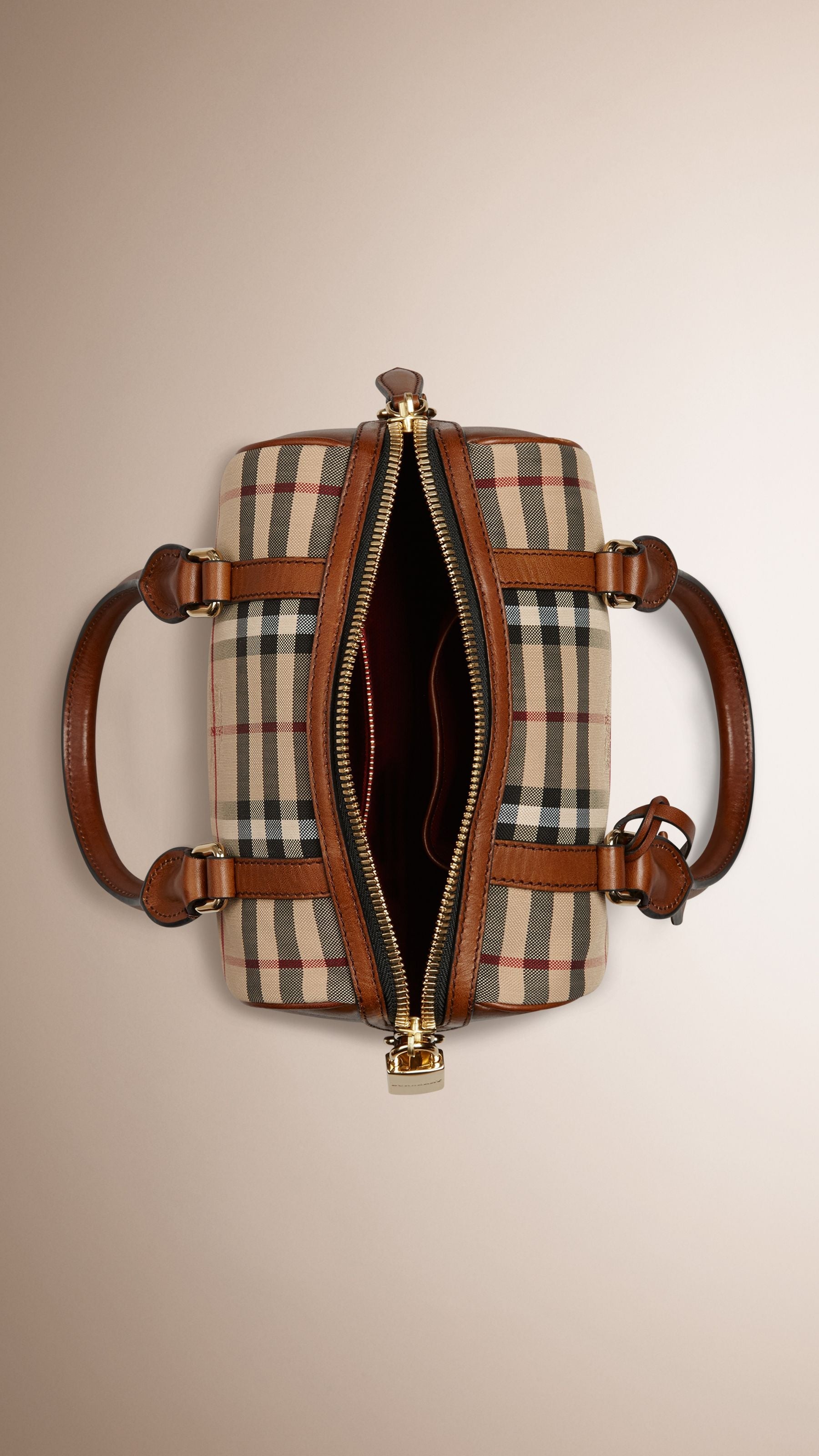 HONEY/TAN Petit sac The Alchester à motif Horseferry check