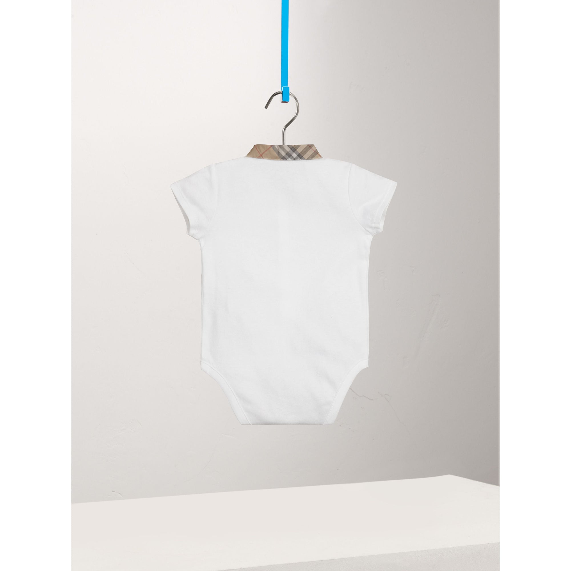 WHITE Body en coton avec motif check