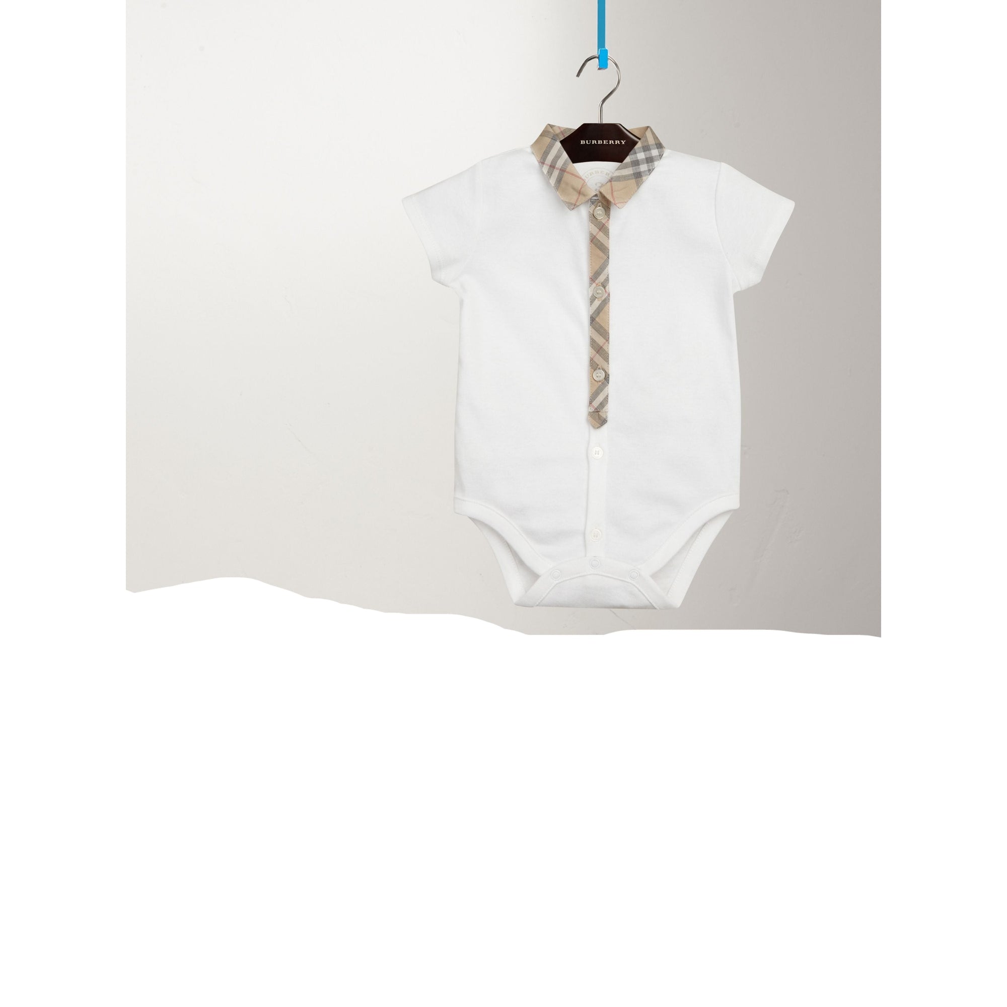 WHITE Body en coton avec motif check