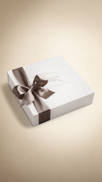 WHITE Set cadeau trois pièces pour bébé en coton