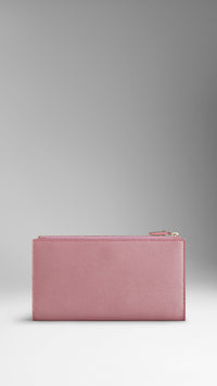 PINK HEATHER Portefeuille continental en cuir London verni