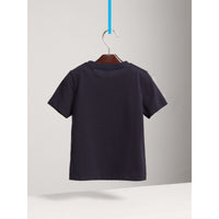 TRUE NAVY T-shirt en coton avec poche à motif check