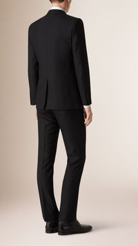 BLACK Costume de coupe moderne en laine