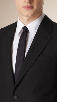 BLACK Costume de coupe moderne en laine