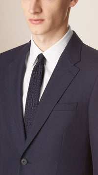 NAVY Costume de coupe moderne en laine