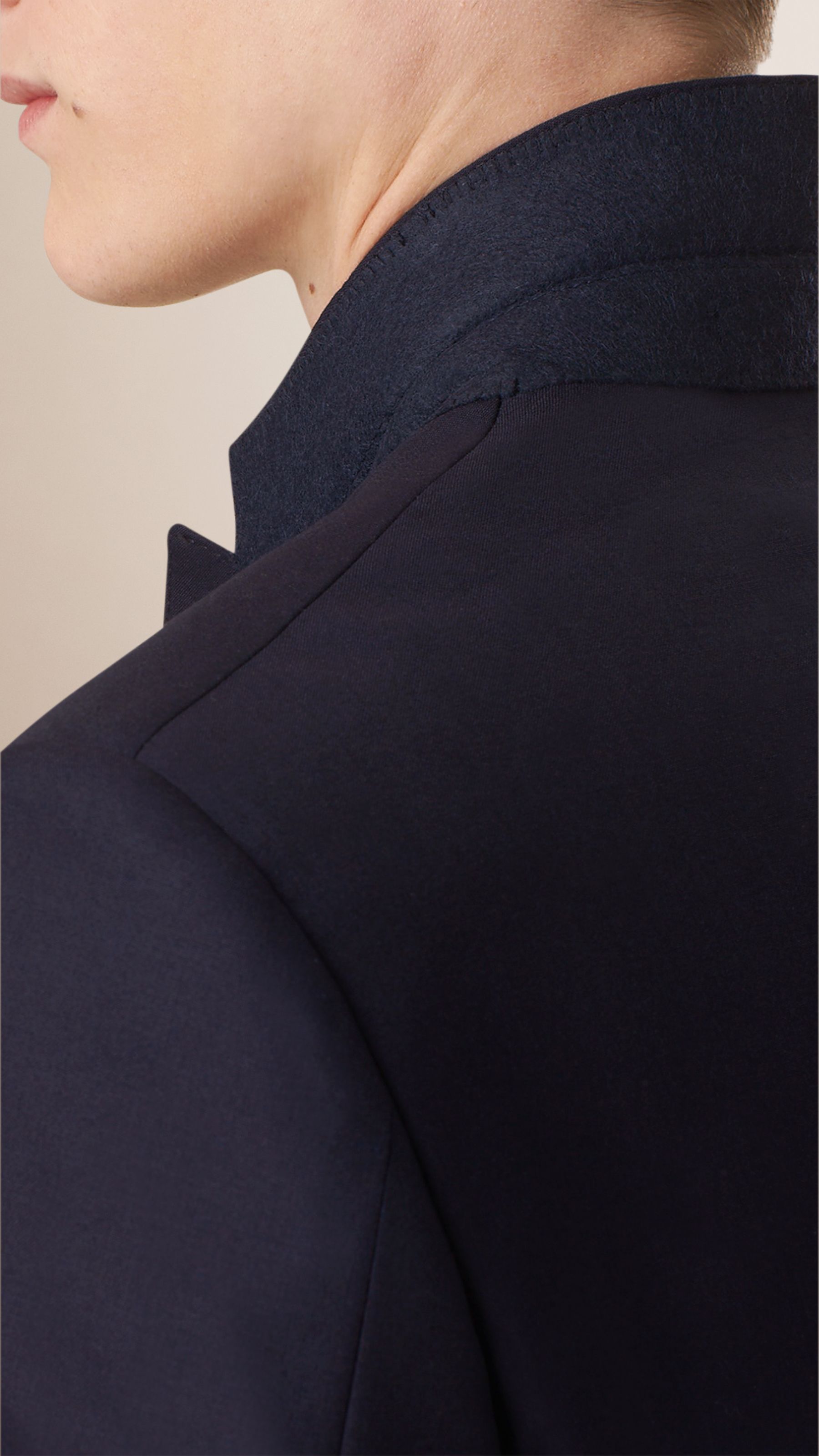 NAVY Costume de coupe étroite en laine