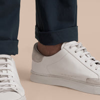 INDIGO Chino slim en popeline de coton