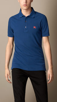 BRIGHT NAVY BLUE Polo en jersey de coton