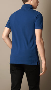 BRIGHT NAVY BLUE Polo en jersey de coton