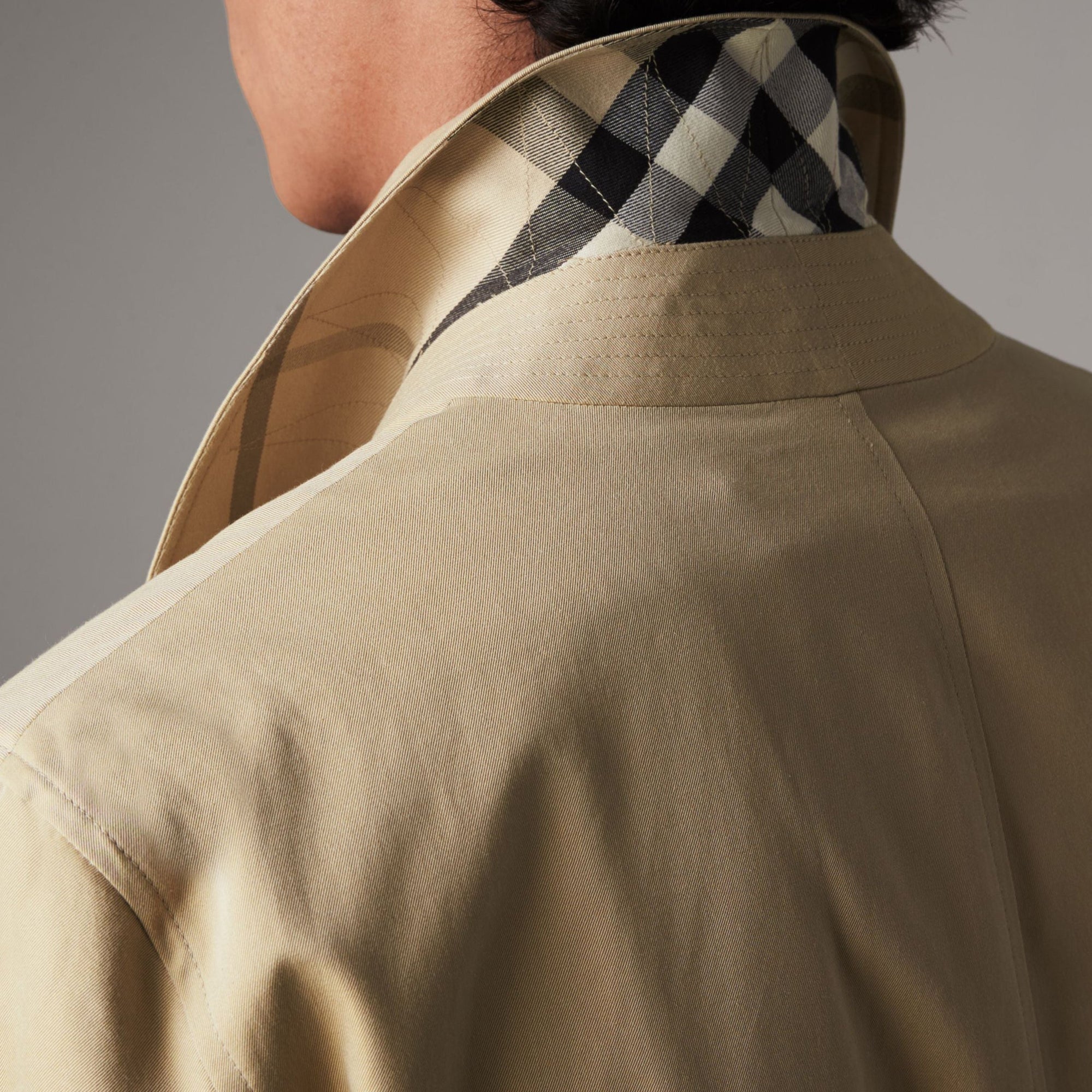 Paletot en gabardine de coton - Miel