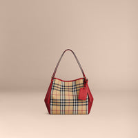 HONEY/PARADE RED Petit Sac The Canter avec motif Horseferry check et éléments en cuir