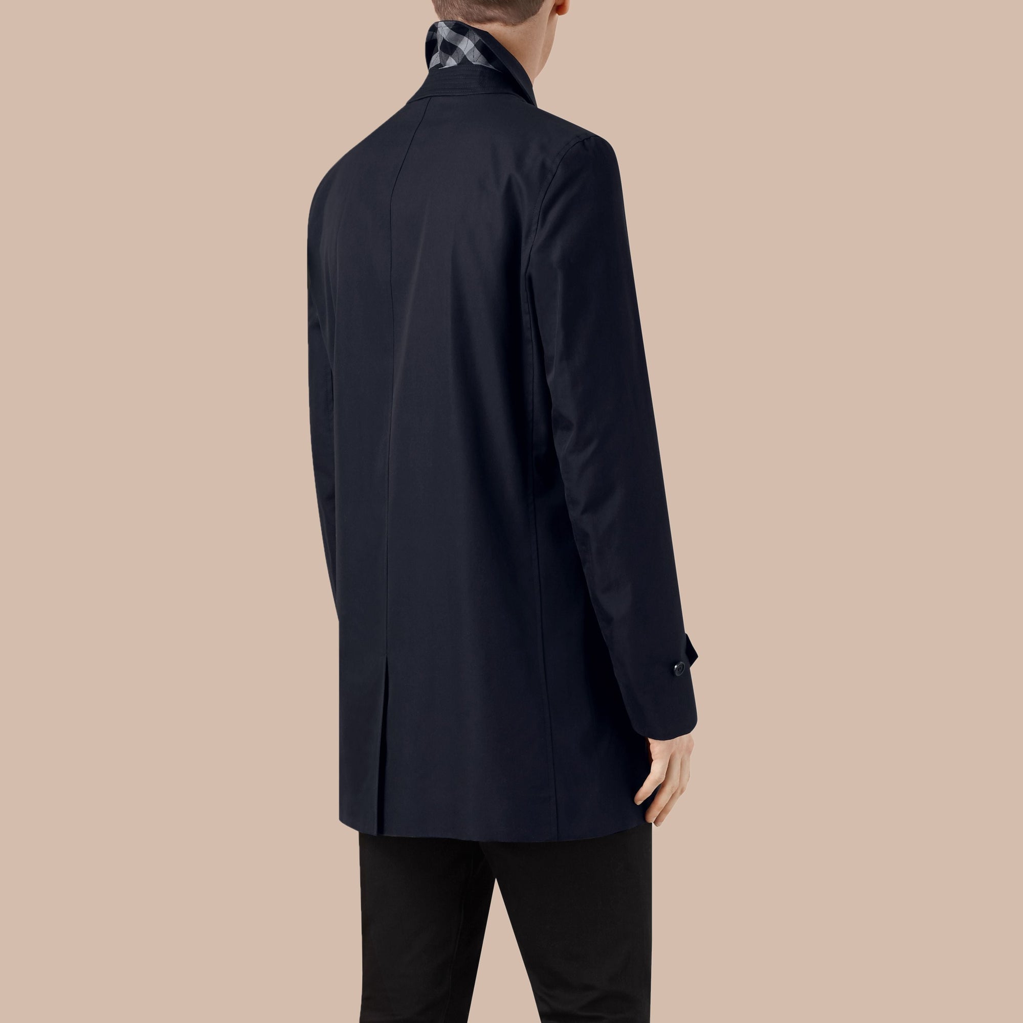 NAVY Paletot en gabardine de coton