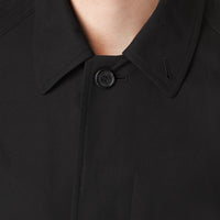 BLACK Paletot long en gabardine de coton