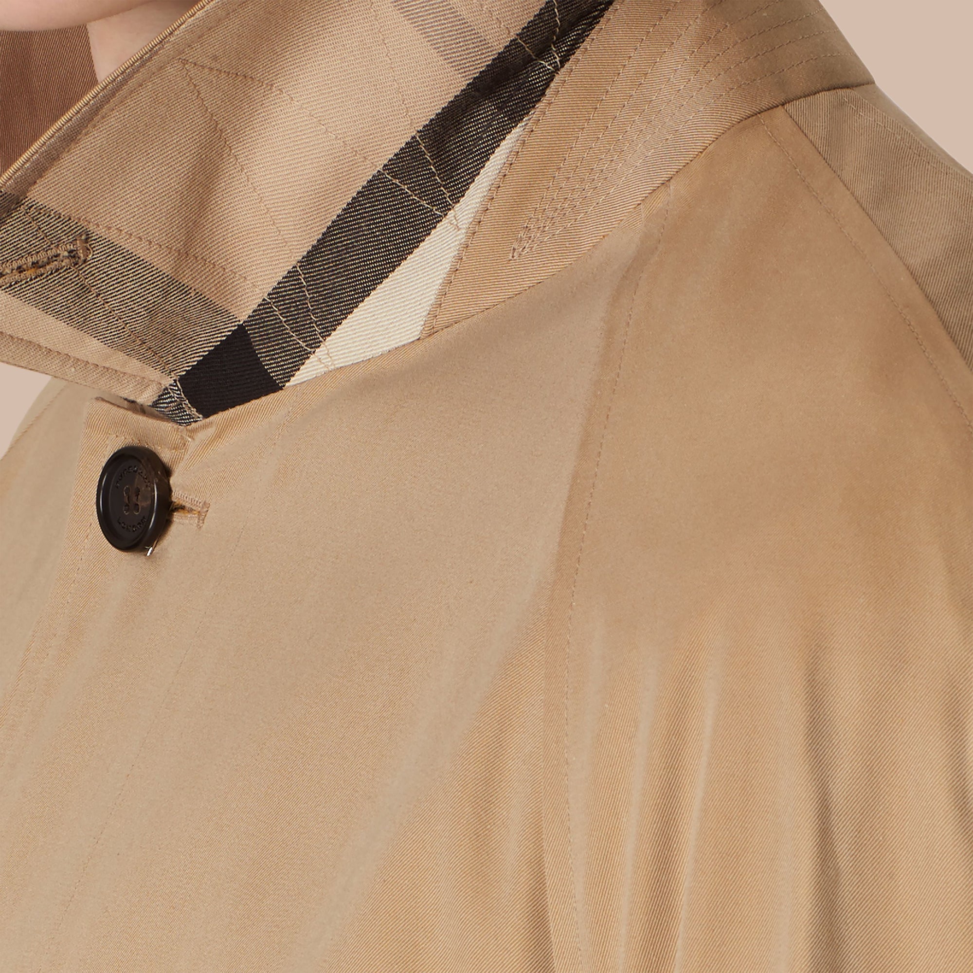 HONEY Paletot long en gabardine de coton