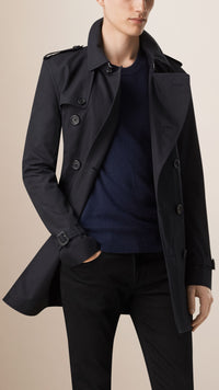 NAVY Trench-coat en gabardine de coton