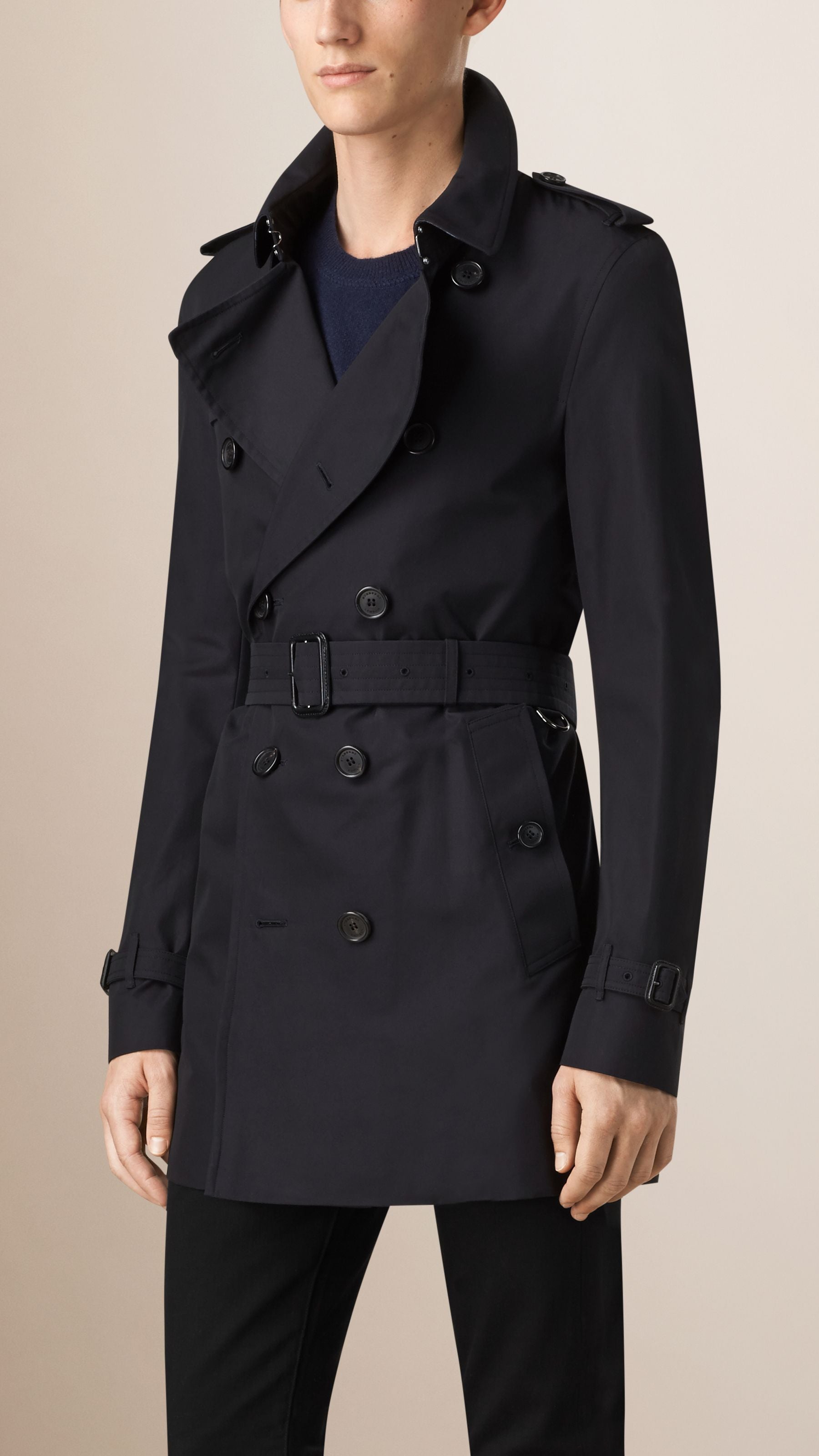 NAVY Trench-coat en gabardine de coton
