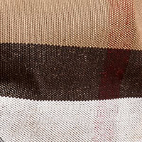 Sac the ashby moyen à motif canvas check avec cuir - Rouge cadmium