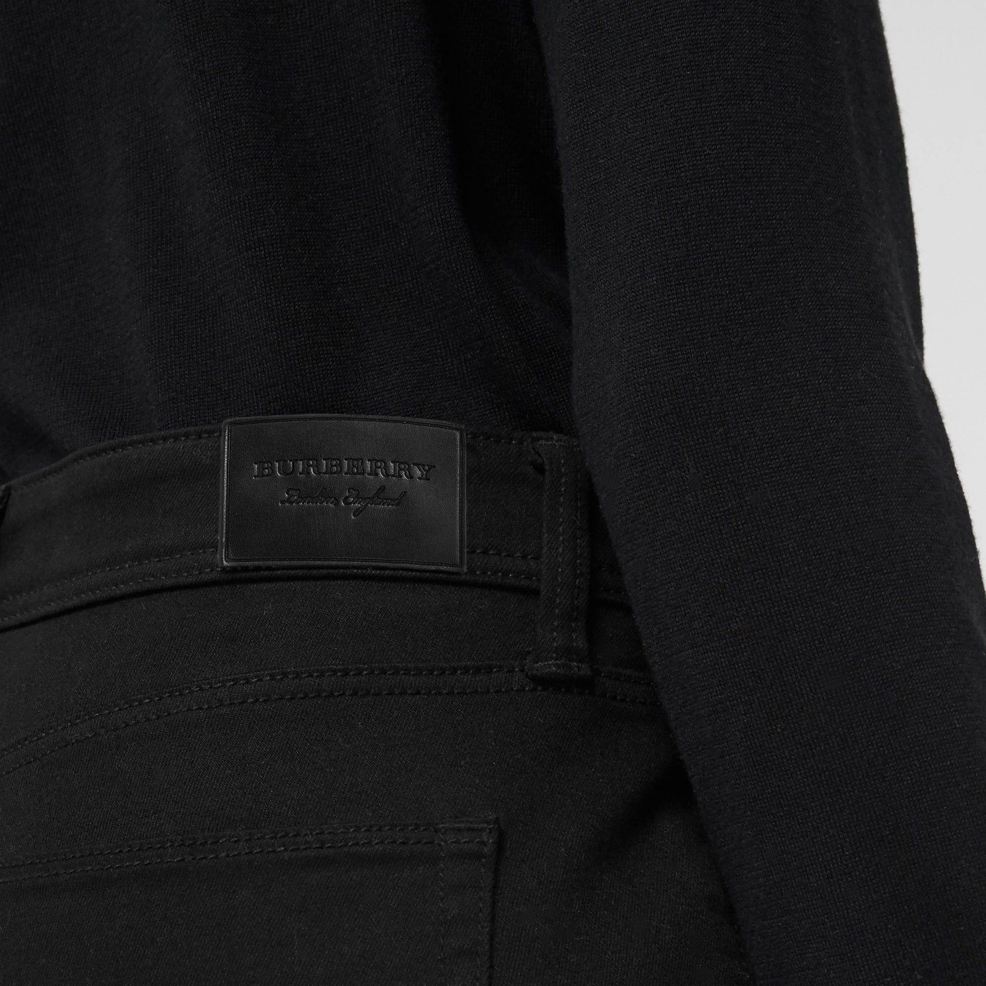 BLACK Jean skinny taille basse noir intense