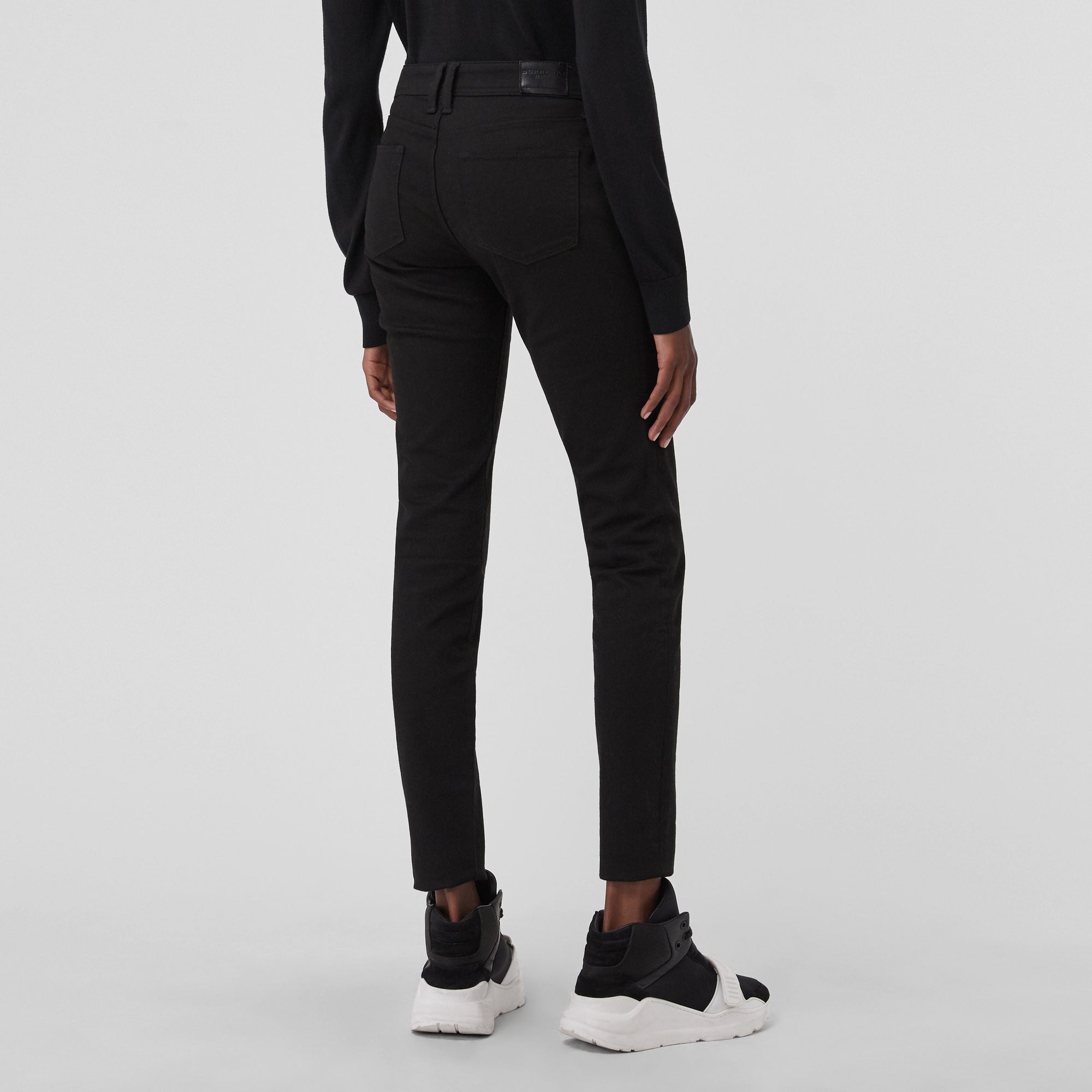 BLACK Jean skinny taille basse noir intense