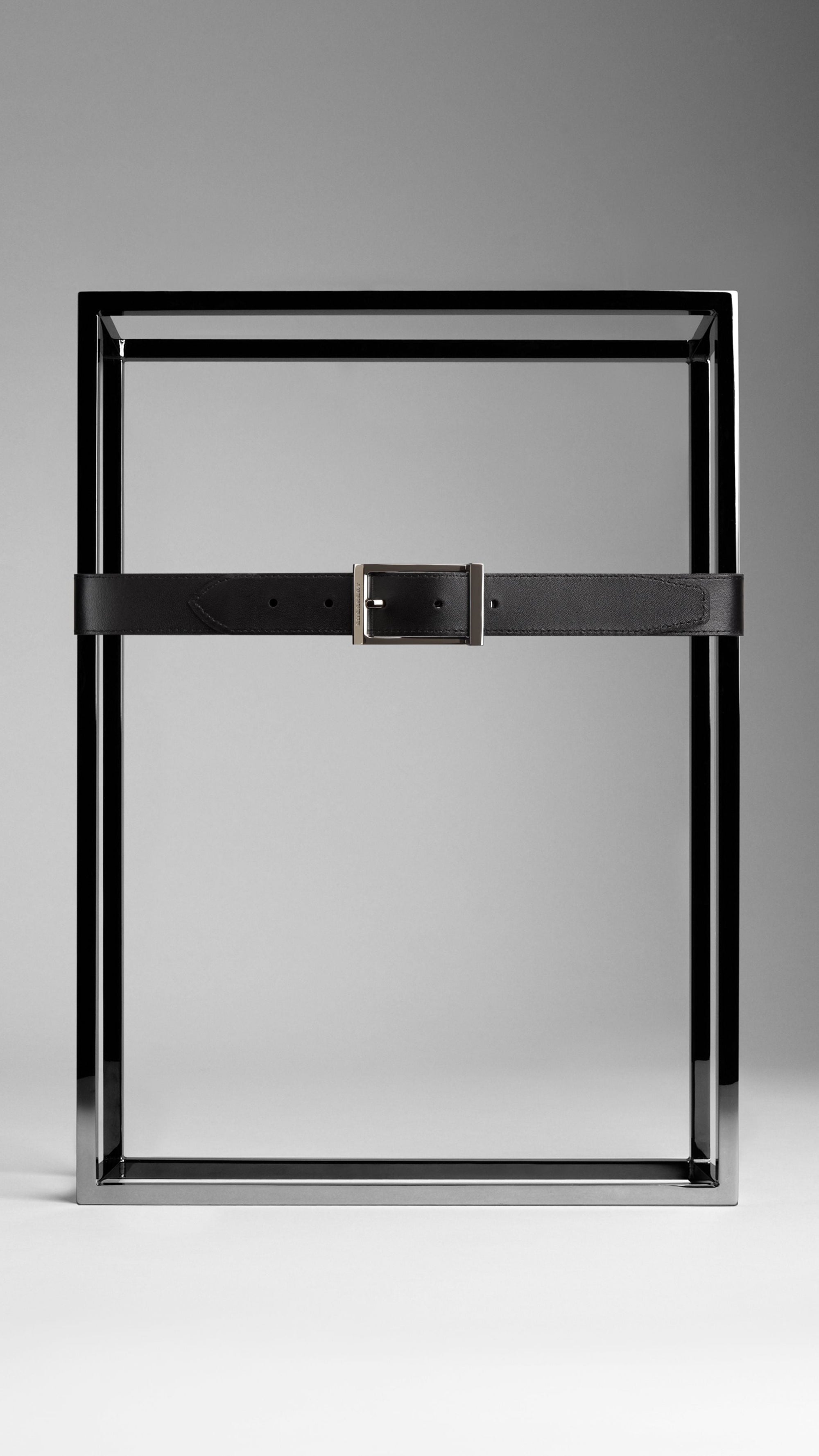 CHARCOAL/BLACK Ceinture réversible à motif Horseferry check