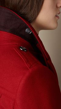 DAMSON RED Manteau en double sergé de laine