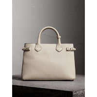 NATURAL Sac The Banner moyen en cuir et coton House check