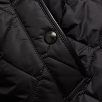 BLACK Veste matelassée à capuche repliable