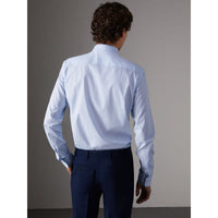 CITY BLUE Chemise ajustée en popeline de coton à rayures