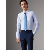 CITY BLUE Chemise ajustée en popeline de coton à rayures