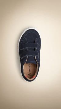 NAVY Baskets en daim