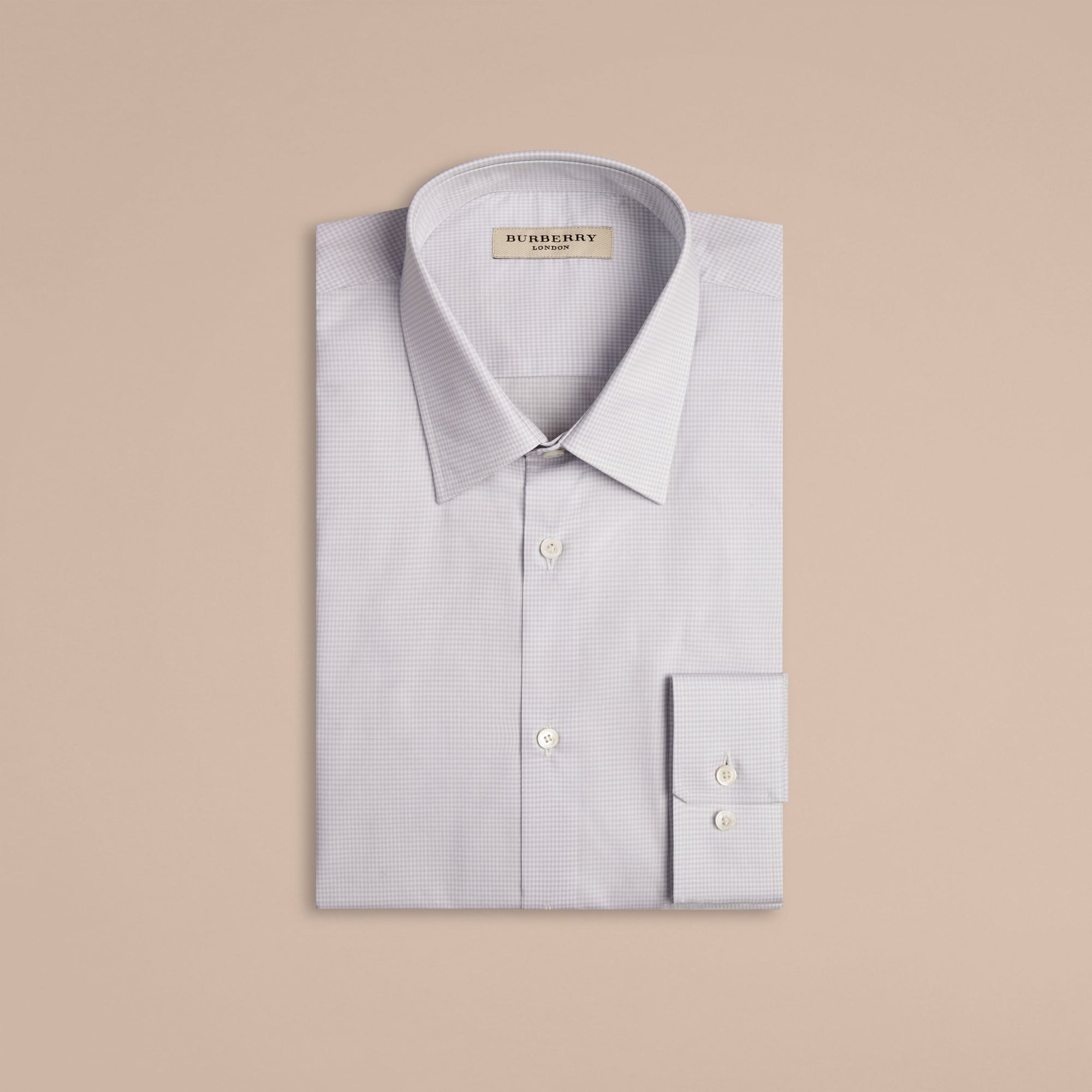 CITY GREY Chemise vichy moderne en popeline de coton