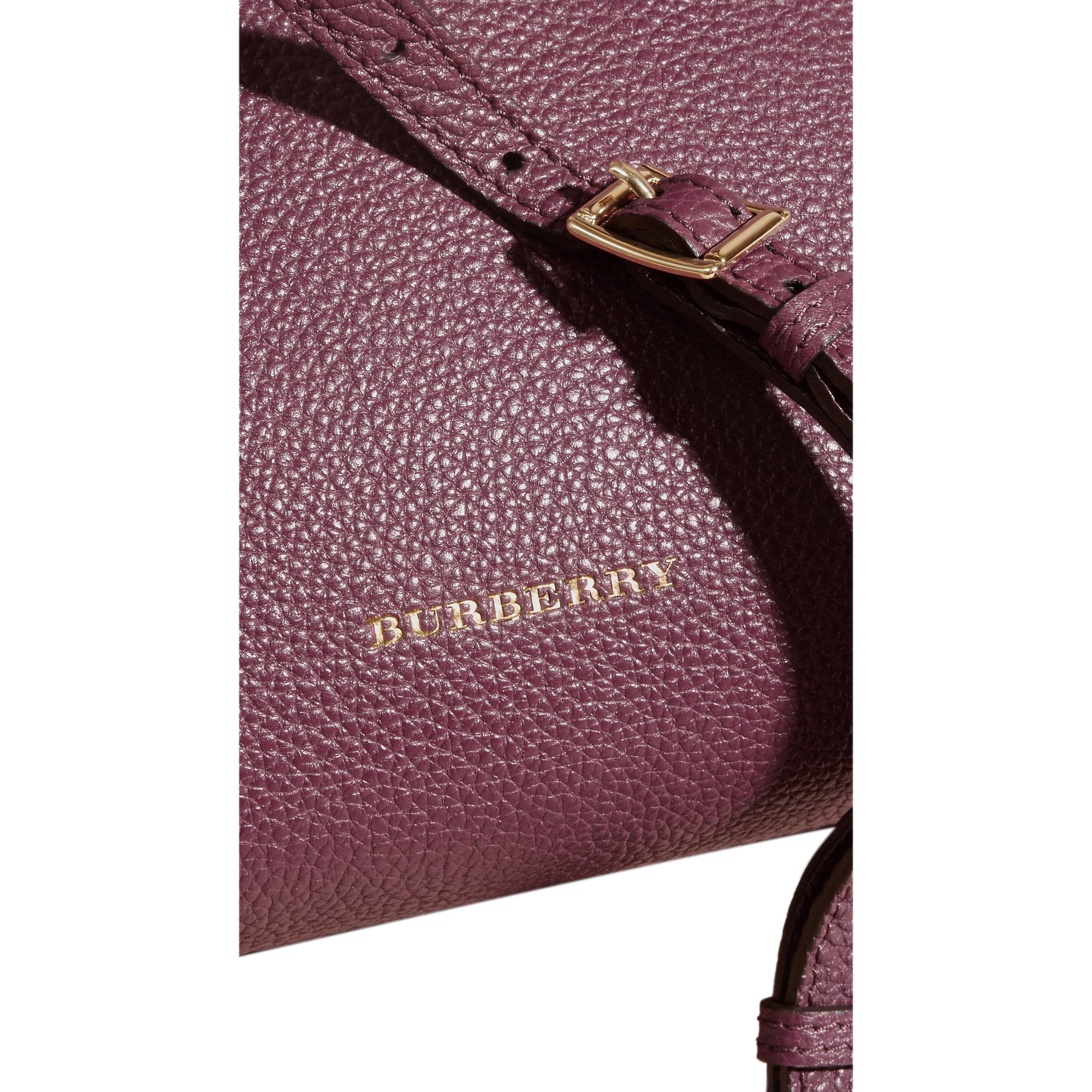 Petit sac The Banner en cuir et coton House check - Baie de Sureau