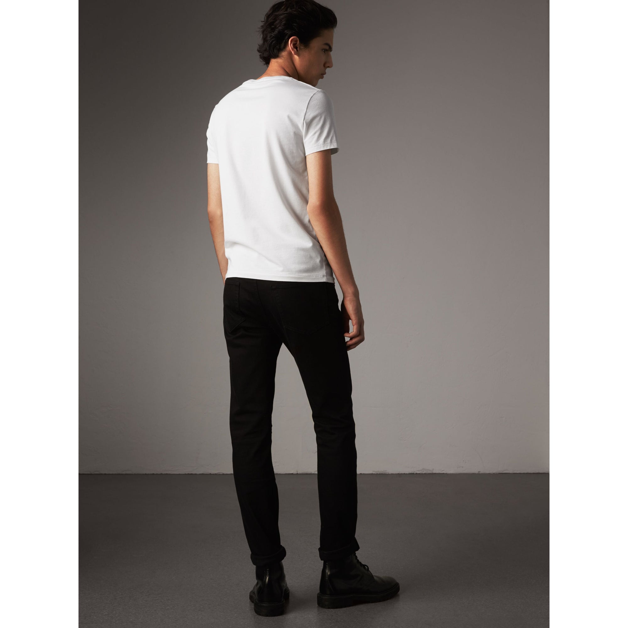 OPTIC WHITE T-shirt en jersey de coton